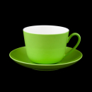 Wonderful World Kaffeetasse + Untertasse Green neuwertig