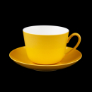 Wonderful World Kaffeetasse + Untertasse Yellow neuwertig