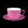 Wonderful World Kaffeetasse + Untertasse Pink neuwertig