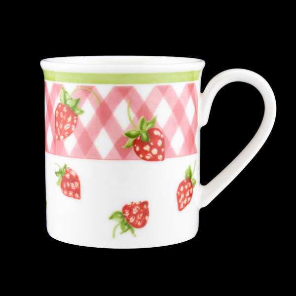 Strawberry Henkelbecher + Untertasse