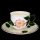 Wildrose Kaffeetasse + Untertasse Premium Porcelain neuwertig