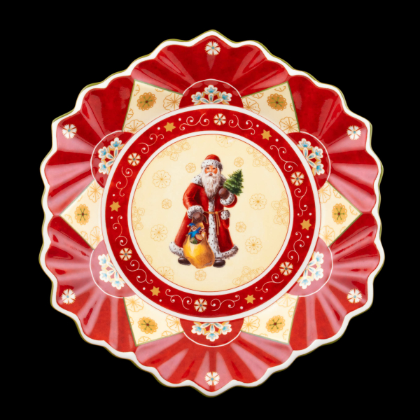 Toy\'s Fantasy - Gebäckschale Santa oval 28,5 cm | Porzellan