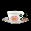 Wildrose Teetasse + Untertasse Premium Porcelain neuwertig