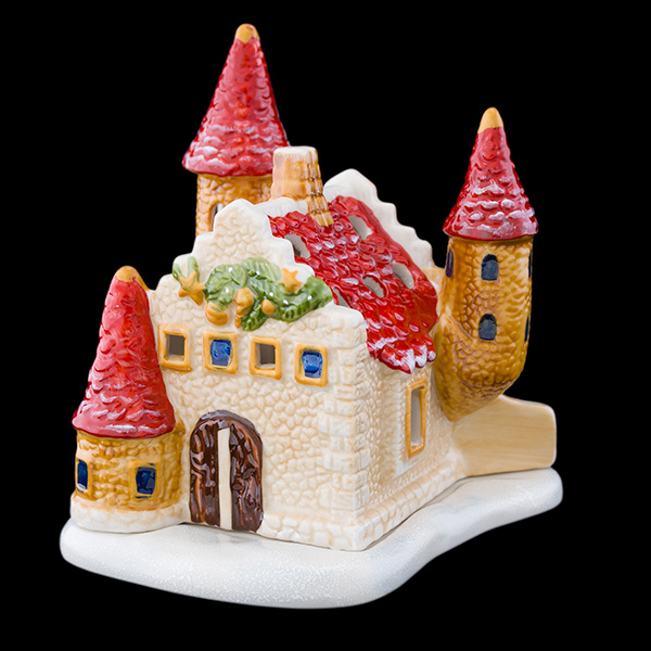 Mini Christmas Village Lichthaus Schloss
