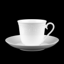 Fiori Weiss Kaffeetasse + Untertasse neuwertig