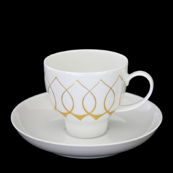 Kaffeetasse Lotus Goldsilhouette Rosenthal 