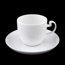 Asimmetria Weiss Kaffeetasse + Untertasse